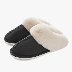 NWT Womens Slipper with Memory Foam Fluffy Soft Warm Slip On House Slippers